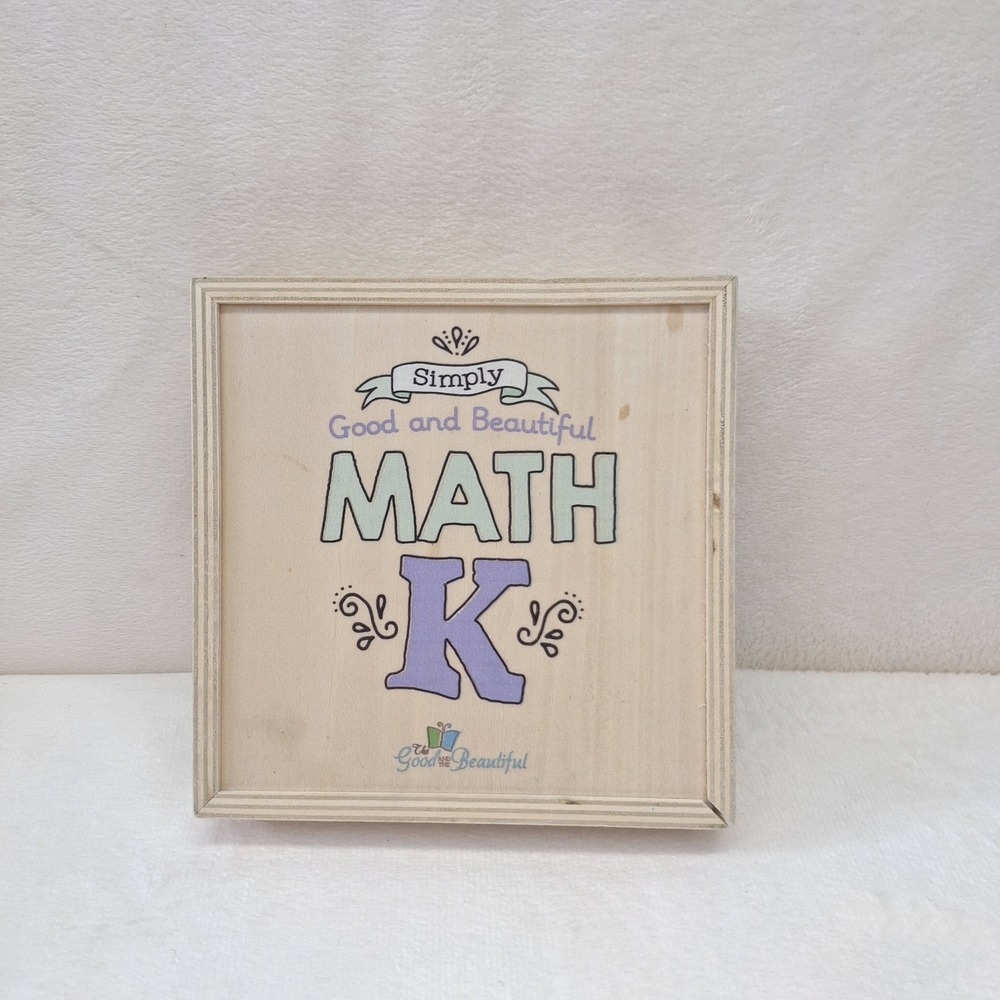 The Good and the Beautiful Math Kindergarten Wooden Box *INCOMPLETE*